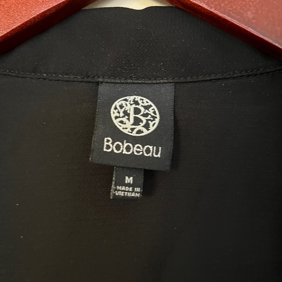 Bobeau black lightweight open front cardigan/blazer/ jacket. Women size M - Picture 6 of 7
